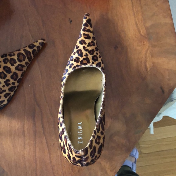 Calf hair Leopard 10 POINTY and fierce shoes!!! - Picture 3 of 5